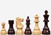 Reproduced French Lardy Exclusive Tournament Size Weighted Wooden Chess Pieces in Indian Rosewood / Box wood - 3.75"