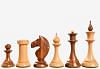 The 1950s Soviet (Russian) Latvian Reproduced Chess Pieces in Sheesham & Natural Boxwood - 4.1" King