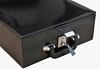 Leatherette Chess Set Coffer Storage Box with Hi-Gloss Crocodile Pattern Finish for 3.6" - 4.1" Pieces