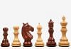 Meghdoot Staunton Series Wooden Chess Pieces in Bud Rosewood & Boxwood - 3.2" King
