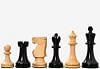 The Old Vintage English Staunton Series Chess Pieces in Ebonized wood & Box Wood - 3.8" King