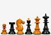 Reproduced Vintage Series Original Austrian Coffee House Old Vienna Chess Pieces in Ebonized and Antique Boxwood V2.0- 3.75" King