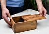 Tournament Chess Storage Box in Sheesham Wood for up to 3.8" Chess Set w/o Center Partition