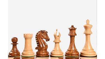 The Sinquefield Cup 2017 Reproduced Original Chess Pieces in Sheesham Wood & Boxwood - 3.9" King