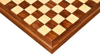 Slightly Imperfect Beautiful Luxury Chess Board Sheesham Wood Maple - 21" 56 mm 