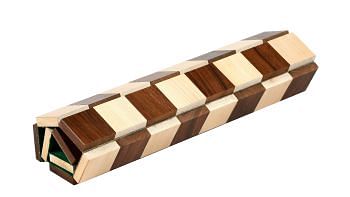 Folding Chess Board in Solid Wood Sheesham(Golden Rosewood) & Maple Wood - 12.5" - 40mm