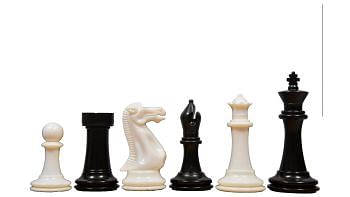 The Chess Master Staunton Series Chess Pieces in solid plastic