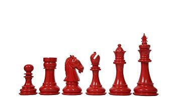Slightly Imperfect The Old Staunton Series Chess Pieces in Painted Wood & Painted Box Wood - 4.2" King