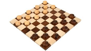 Wooden Checkers / Draught  Set in Sheesham & Box wood - 30mm