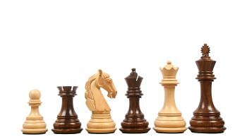 The New Columbian Staunton Series Chess Pieces in Sheesham & Box wood - 3.8" King