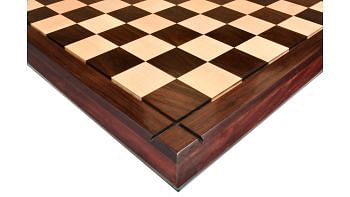 Deluxe Indian Rosewood / Maple Wooden Chess Board  23" - 60 mm