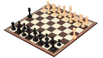 International Series Tournament Plastic Chess Set - 3.8" King with Folding Board