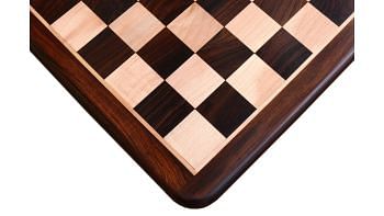 Solid Wooden Chessboard Dark Brown Indian Rosewood 23" - 60 mm