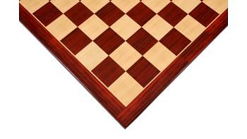 Wooden Printed Chess Board in Bud Rosewood & Boxwood Look 21" - 55 mm