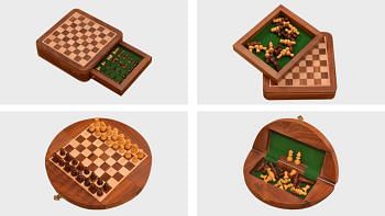 Lot of 4 Magnetic Chess Sets