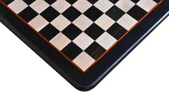 Chess Board in Genuine Ebony Wood and Maple Wood