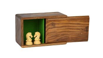 Tournament Chess Storage Box in Sheesham Wood for up to 3.5" Chess Set