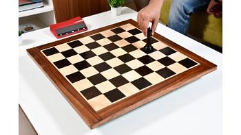 Ebony & Maple Wood Chess Board from chessbazaar