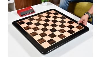 21 Inch Ebony Wood Chess Board