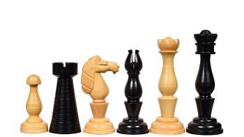 The Grand Divan Chess Pieces from the Famous Simpson's-in-the-Strand in Ebony & Boxwood - 4.2" King