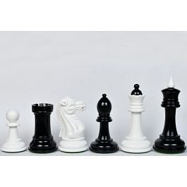 Buy Reproduced 1940 Soviet Club Chess Set in Ebony & Ivory White - 4” King