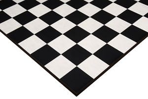 Minimalist Veneer Wooden Deluxe Black Anigre Maple Matte Finish Borderless Chess Board 19