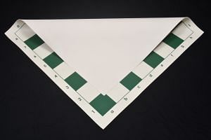 Basic Tournament Vinyl Roll-up Chess Board with Algebraic Notation in Green & White Color 20