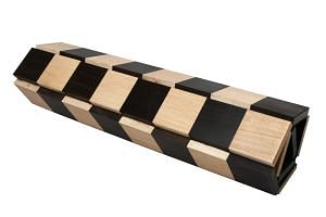 Folding Solid Wood Chess Board in Ebony Wood & Maple Wood - 12.5