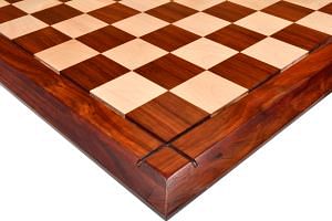 Deluxe Bud Rosewood / Maple Wooden Chess Board  23
