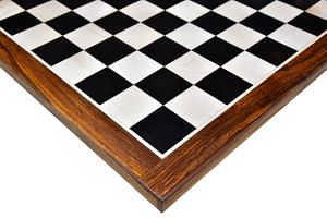Solid Wooden Indian Chess Board in Genuine Ebony Wood & Maple Wood with Sheesham Wood Border 19