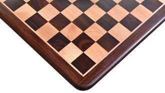 NEW Wooden Chess Board Dark Brown Rose Wood 17