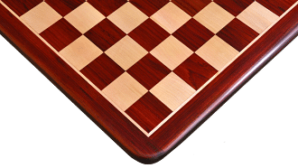 Wooden Chess Board Blood Red Bud Rose Wood 21