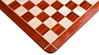 Wooden Chess Board Rounded Edge Blood Red Bud Rose Wood 23