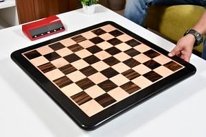 Wooden Chess Board in Ebony Wood & Maple 21