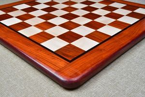 Wooden Chess Board Blood Red Bud Rose Wood 18