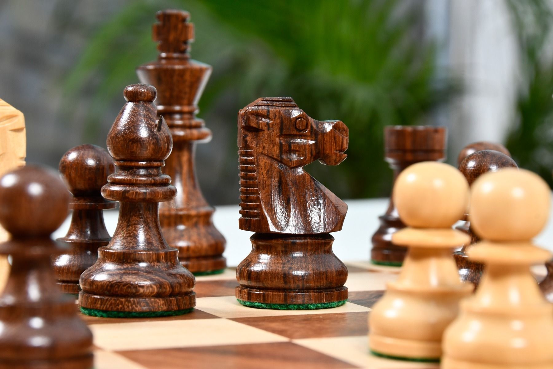 Reproduced French Lardy Exclusive Wooden Chess Pieces with Extra Queens