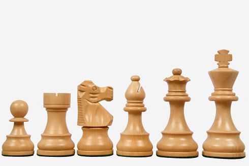 Chess Pieces French Staunton | Staunton | 99 mm | Boxwood & Ebonized Wood