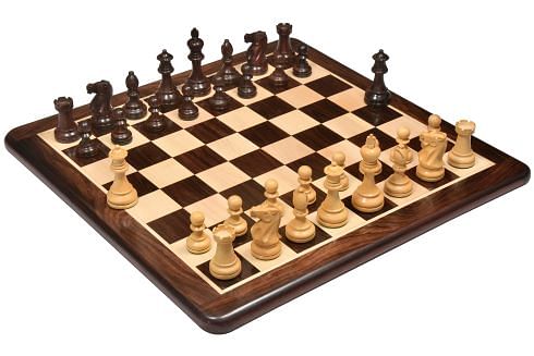 4.1 Bud Rosewood Staunton Chess Pieces Set ENGLISH CLUB 