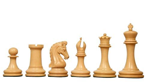 The Imperial Collector Series (Sinquefield Cup 2014) Chess Pieces V2.0 in Ebony Wood & Box Wood - 3.75