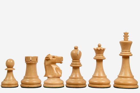1972 Reproduced Fischer-Spassky Staunton Pattern Chess Pieces V2.0 in Sheesham Wood & Boxwood - 3.75