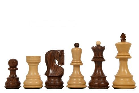 Old 1959 Russian Zagreb Staunton Chess Pieces in Sheesham Wood / Boxwood - 3.8