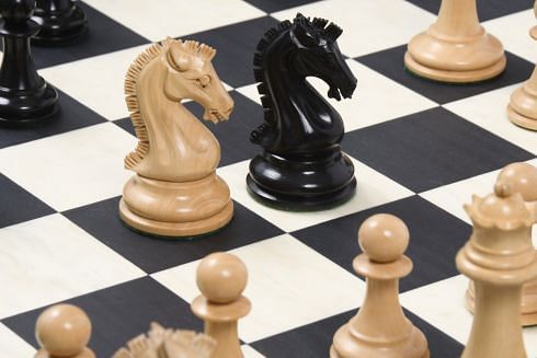 The Sinquefield Cup 2017 Reproduced Original Chess Pieces in Genuine Ebony Wood & Boxwood - 3.75