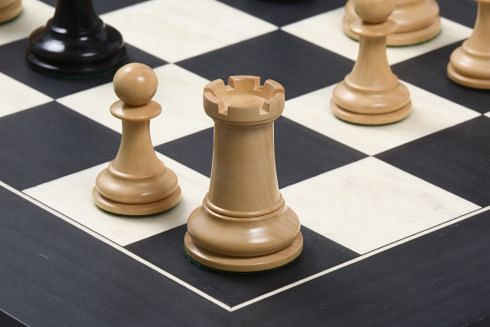 Sinquefield Cup Series Reproduced Staunton Chess Pieces Only set in Ebony  Wood