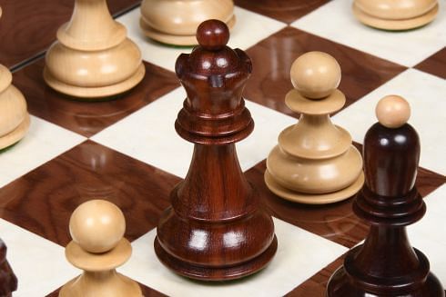 Dubrovnik Chess Pieces in Rosewood Reproduction of 1950 Bobby -   Portugal