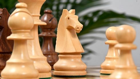  Reproduced 90s French Chavet Championship Tournament Chess  Pieces V2.0 in Sheesham/Box Wood - 3.6 King : Handmade Products