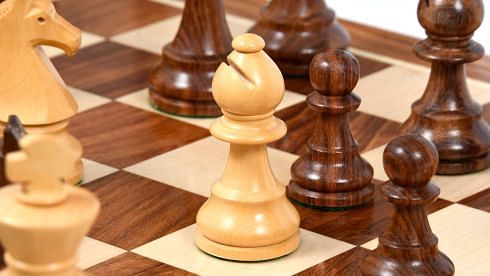 Reproduced 90s French Chavet Championship Tournament Chess Pieces V2.0 in Sheesham / Box Wood - 3.6