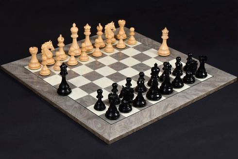 The Arabian - Triple Weighted Ebony Chess Pieces - ChessBaron