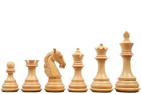 The New Columbian Staunton Series Chess Pieces in Sheesham & Box wood - 3.8