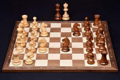 The 1937 7th Stockholm Olympiad Reproduced Chess Pieces in Sheesham Wood & Box Wood - 3.75