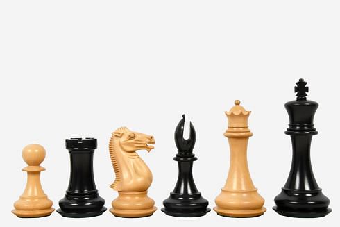The Old Collector's Club Staunton Series Chess Pieces in Ebony and Boxwood - 4.4